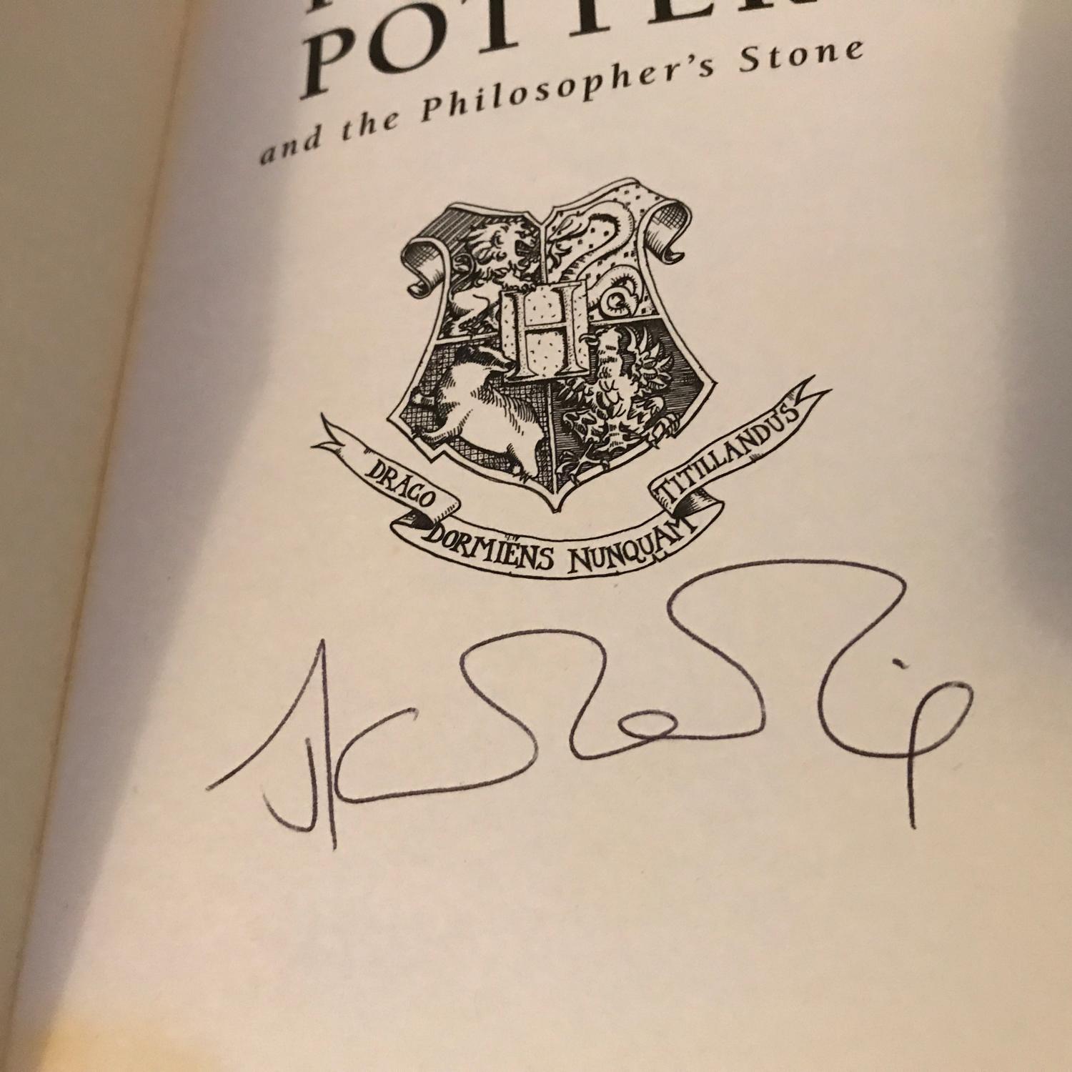 JK Rowling forgery being sold by CWO Books on Abebooks.com