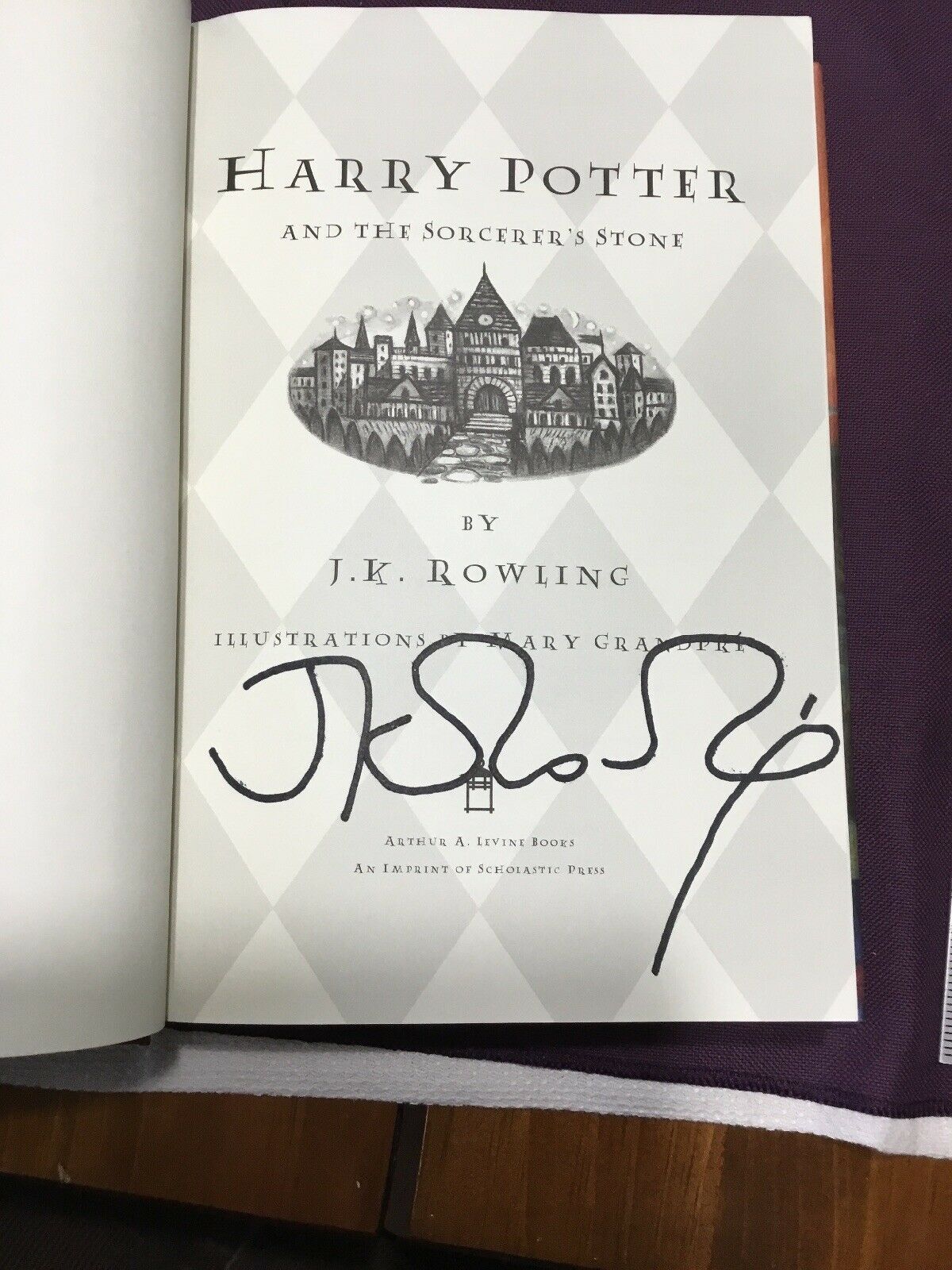 JK Rowling Forgery found on Ebay inside a Harry Potter and the Sorcerer's Stone