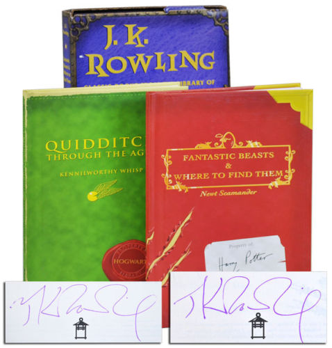JK Rowling Forgery found on ebay; forged Quidditch through the ages and fantastic beasts
