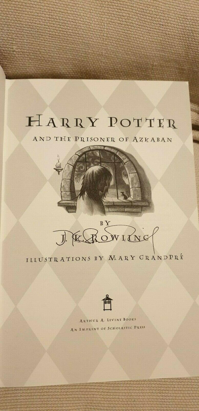 J.K. Rowling Forgery found on eBay inside of a US 1st Edition of Harry Potter and the Prisoner of Azkaban