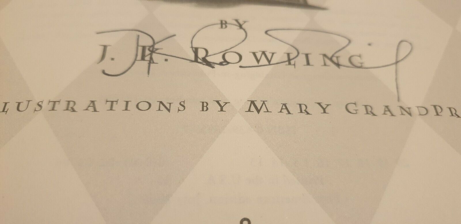 J.K. Rowling Forgery found inside a US 1st Edition Harry Potter and the Goblet of Fire on eBay