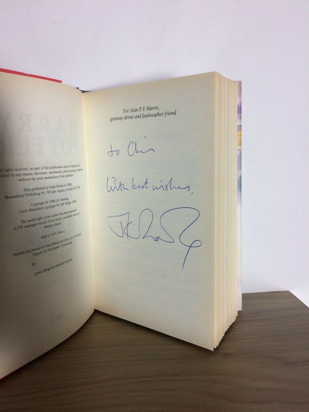 JK Rowling Signature forgery found inside a UK Harry Potter and the Chamber of Secrets sold by philchrlewis_68